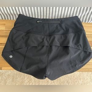 Lululemon Speed Up HR Shorts 2.5” Lined, Black, size 6